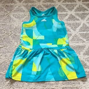 2 for $25 - Adidas Girls 4T Green & Yellow climalite Dress